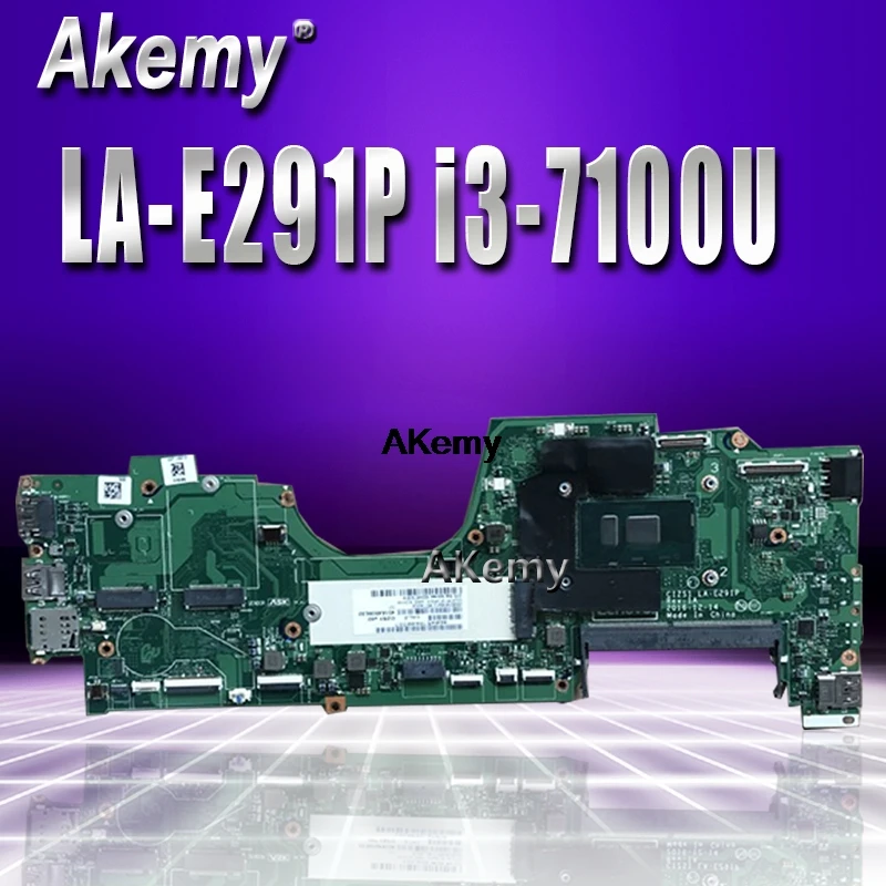 

AKEMY LA-E291P REV 1A Main Board Fit for Thinkpad YOGA 370 motherboard DDR4 CPU I3-7100U