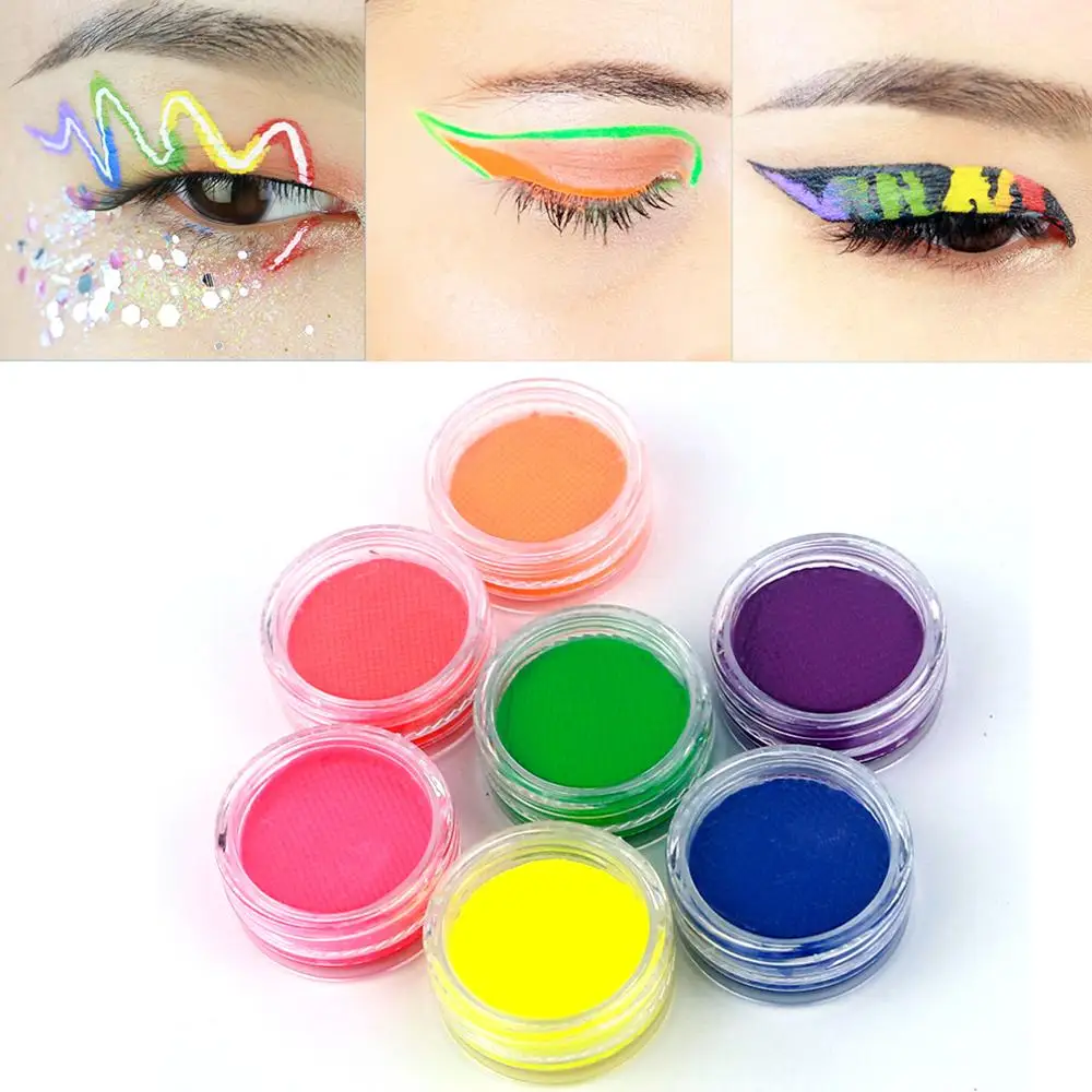 Uv Neon Glow Face Painting Makeup Fluorescent Water Activated Eyeliner