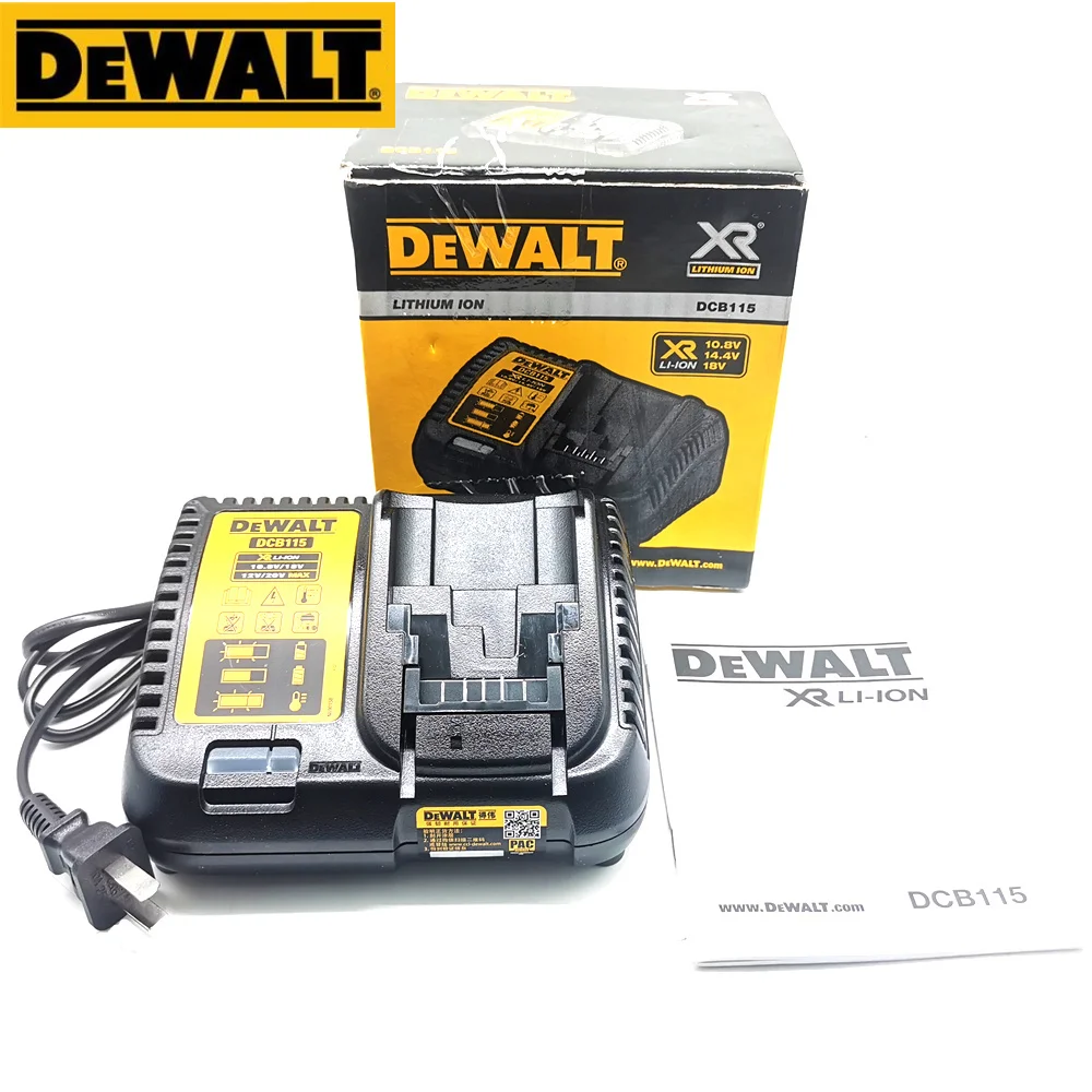 Dewalt Dcb115 Caricabatterie Per Dcs373 Dch133 Dcd996 Dcd995 Dcd991 Dcd990 Dcd796 Dcd795 Dcd790 Dcd785 Dcd777 Dcd735 Dcd730 Dcf889