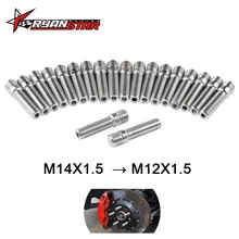 Перекрестная граница Горячая автомобиль модифицированный универсальный Ступица колеса поперечный перевязочный винт M12M14 болт 20-подходит для немецких автомобилей