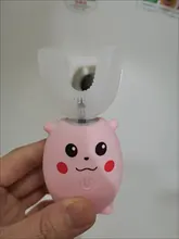 XaoMi-cepillo de dientes eléctrico inteligente de silicona para chicos, ultrasónico, automático, con patrón de dibujos animados, 360 grados