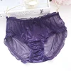 Women's Sexy Panties Large Sizes Summer New Thin Transparent Mesh Fake Silk Underwear for Women Briefs Plus Size Panties ► Photo 1/6