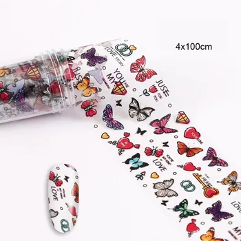 

Nail Stickers butterfly Autumn Maple Leaf Nail Series Foils Nail Art Transfer Sticker Paper Nail Art DIY Decorations Tools