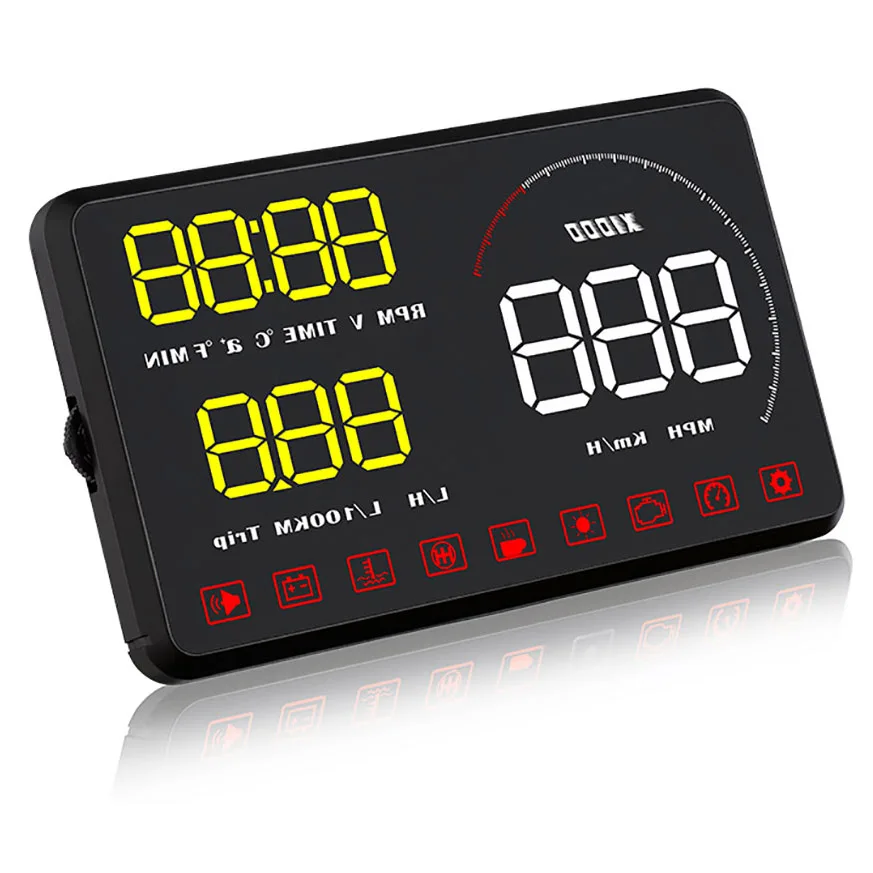 Smart Hud Display A9 Large Screen Car Monitor Hud Head Up Display Reflector Projector