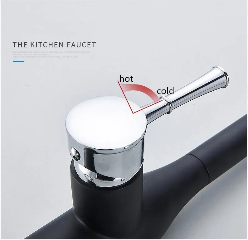 Vidric Newly Arrival Pull Out Kitchen Faucet Chrome/white/black Sink Mixer Tap 360 degree rotation kitchen mixer taps Kitchen Ta
