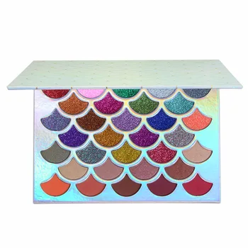 

32-color mermaid scale eyeshadow palette pearlescent matte glitter glitter eyeshadow palette