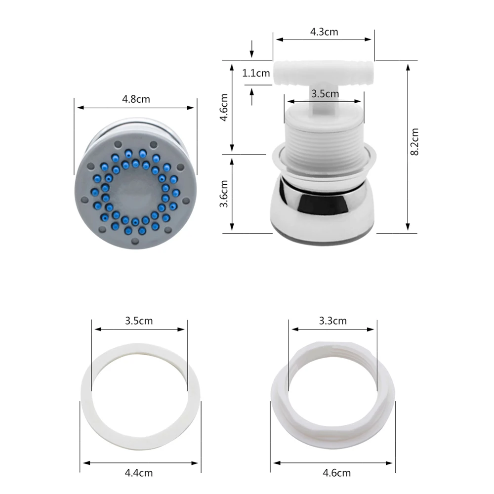 3pcs-6pcs/set Shower Water Jets Shower Cabin Acupuncture Massage Nozzles Shower Nozzle For Panel Room Cabinet