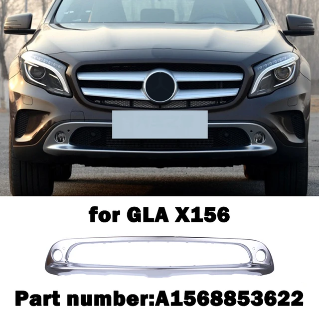 Muslima1568853122 paraurti anteriore cromato Trim cromo Styling Spoiler  accessori per Mercedes Benz GLA X156 W156 GLA200 - AliExpress