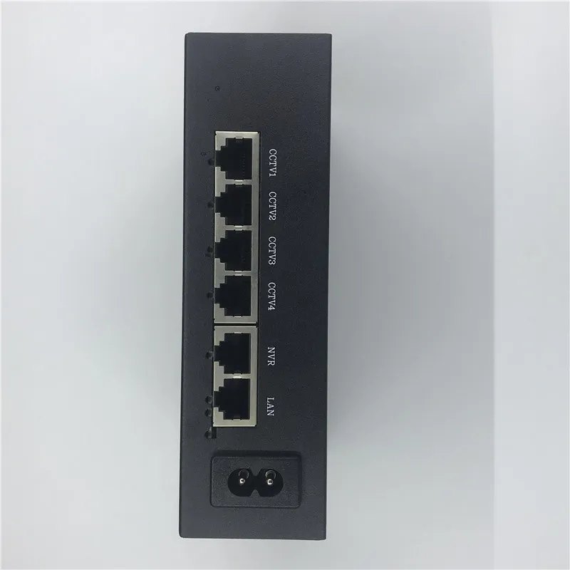 CCTV active 6 портов 10/100 м PoE коммутатор питания через Ethernet для POE IP камеры системы