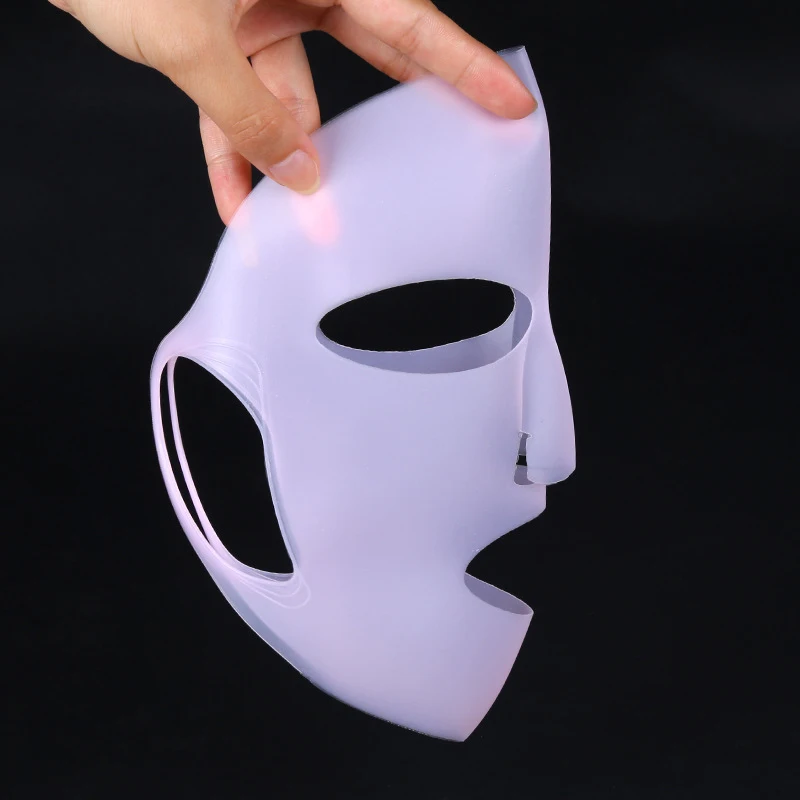 1PC Anti-evaporation Silicone Mask Reusable Waterproof Beauty Mask Earhook Lock Water Sterile Moisturizing Facial Care