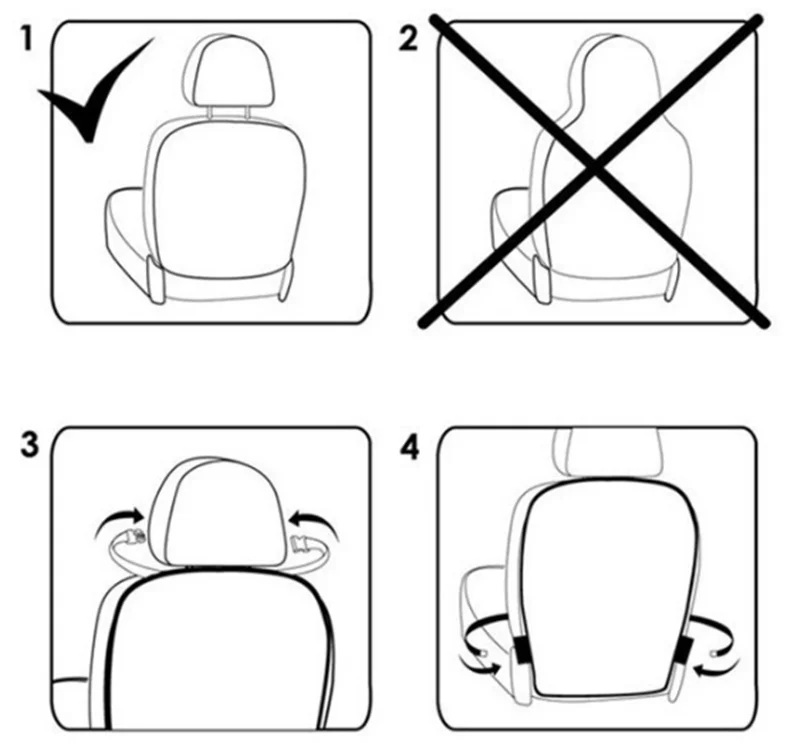 Автомобильные чехлы для сидений автомобиля, защита на заднюю часть для hyundai Santa Fe i40 Creta Tucson HB20 ix20 ix25 автомобильные аксессуары