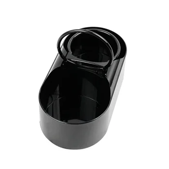 

Water Cup holder Bottle Multi-Use Storage Rack ABS Black Dual Hole Car