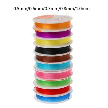 

10 Rolls Elastic Crystal Stretch Beading String Cord Jewelry Making 10m per Roll