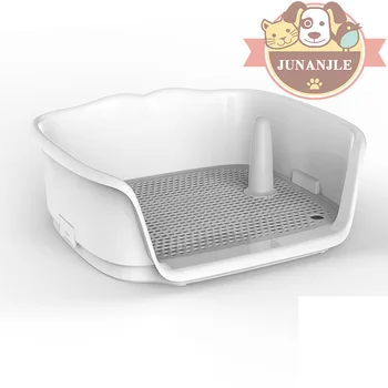 

Semi-closed Plastic Dog Toilets Grids Toilets Puppy Training Toilets Trays Cleaning Supplies Pillar Small Large Dogs Accessories