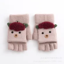 Sheng qi/ г. Зимние новые стильные вязаные детские теплые милые детские перчатки для маленьких мужчин и женщин напрямую от производителя
