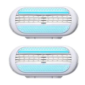 

2Pcs/Set Sharp And Durable Stainless Steel GFLV 3-Layer Blade Women Ladies Shaver Replacement Head for Venus Razor