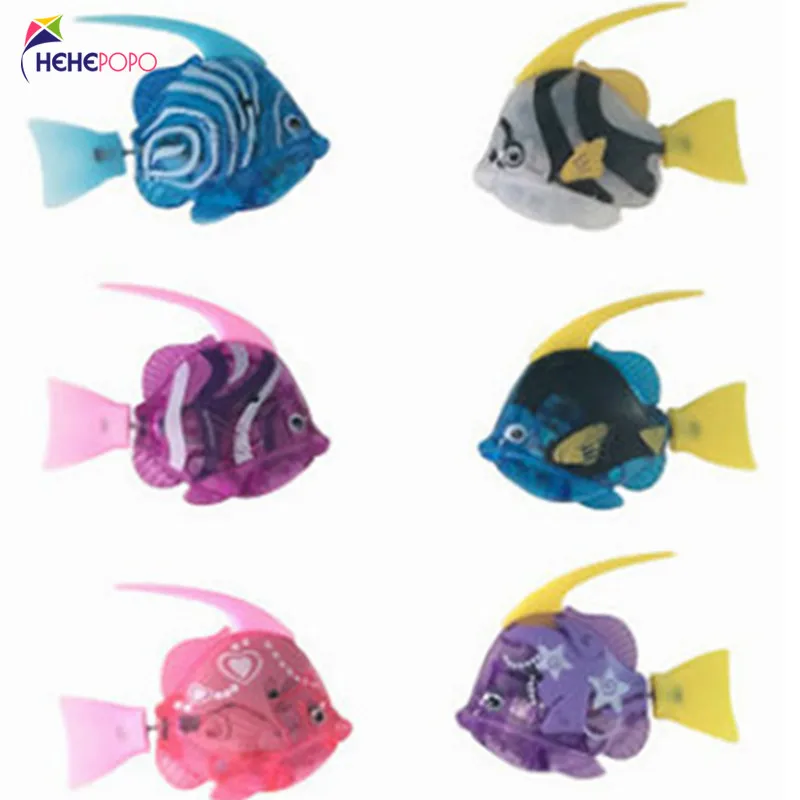 6 pièces/lot électrique Flash poisson eau jouets Flash Led Robot poisson pour animaux de compagnie batterie petits cadeaux pour les enfants (lot de 6)