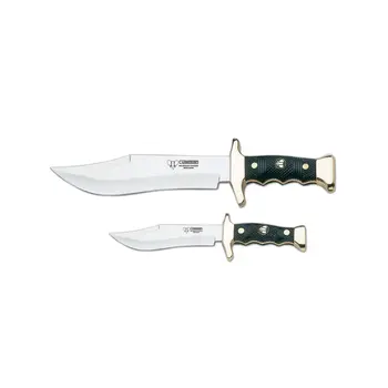 

Cudeman Set of 201-N knives with MoVa 1.4116 steel sheet of 21 and 13 cm and ABS handles black 12 and 9,5 cm