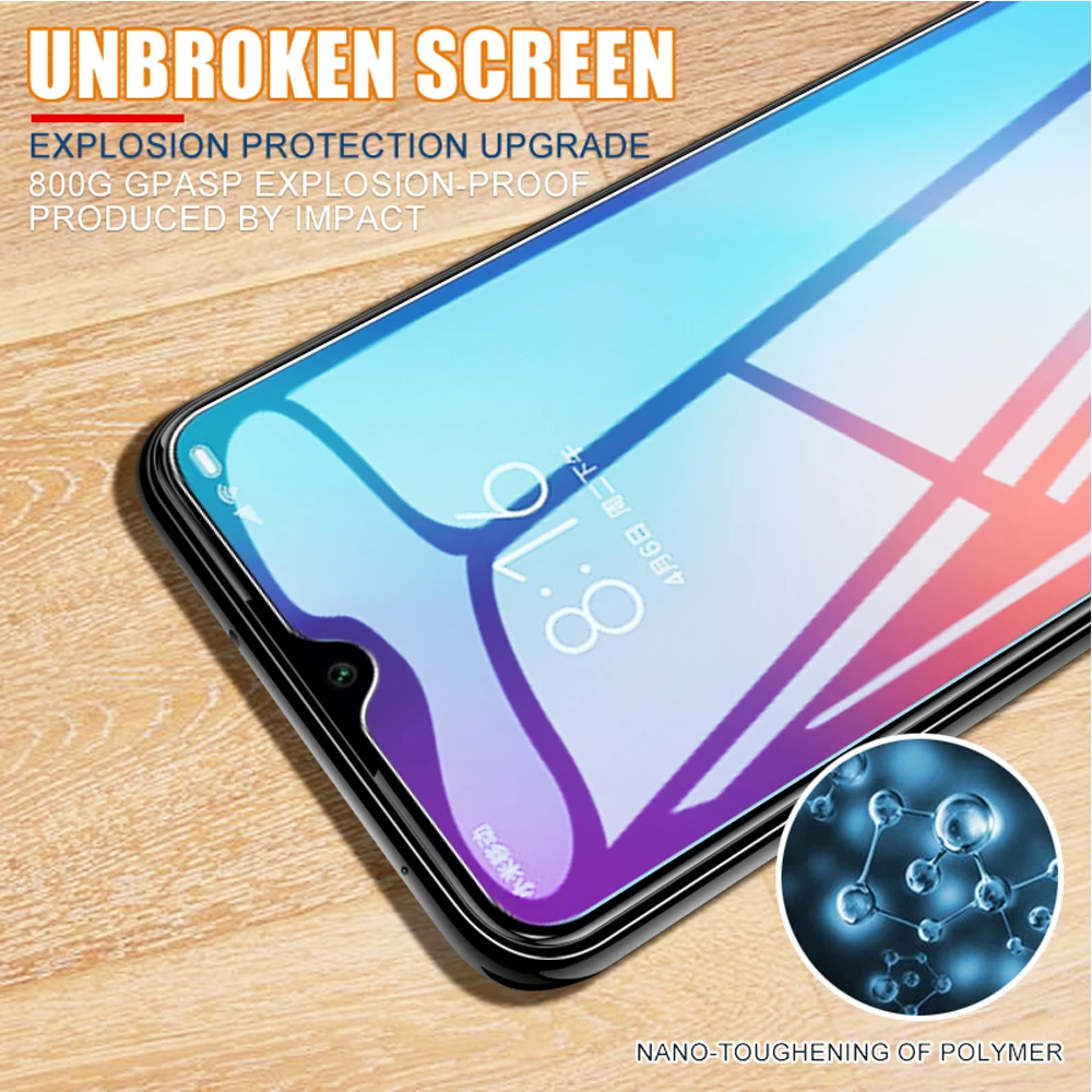 2Pcs for xiaomi mi A3 lite phone screen protector for xiaomi mi A2 lite tempered glass smartphone on the glass protective film