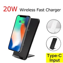 Quic 20 Вт Беспроводное зарядное устройство складная подставка для iPhone 11 X XS 8 XR samsung Note10 S9 S10 S8 S10E huawei mate30 быстрый беспроводной зарядный блок зарядное устройство для телефона