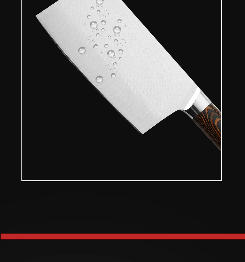 Handmade Forged High-carbon Clad Steel Kitchen Knives Cleaver Filleting Slicing Broad Butcher Knife The Color With Wooden Handle