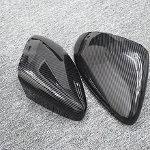 Углеродное волокно для VW Golf 7 MK7 MK7.5 R GTI GTE GTD VII 2013- Touran-17 Автомобильная боковая задняя крышка зеркала заднего вида Замена