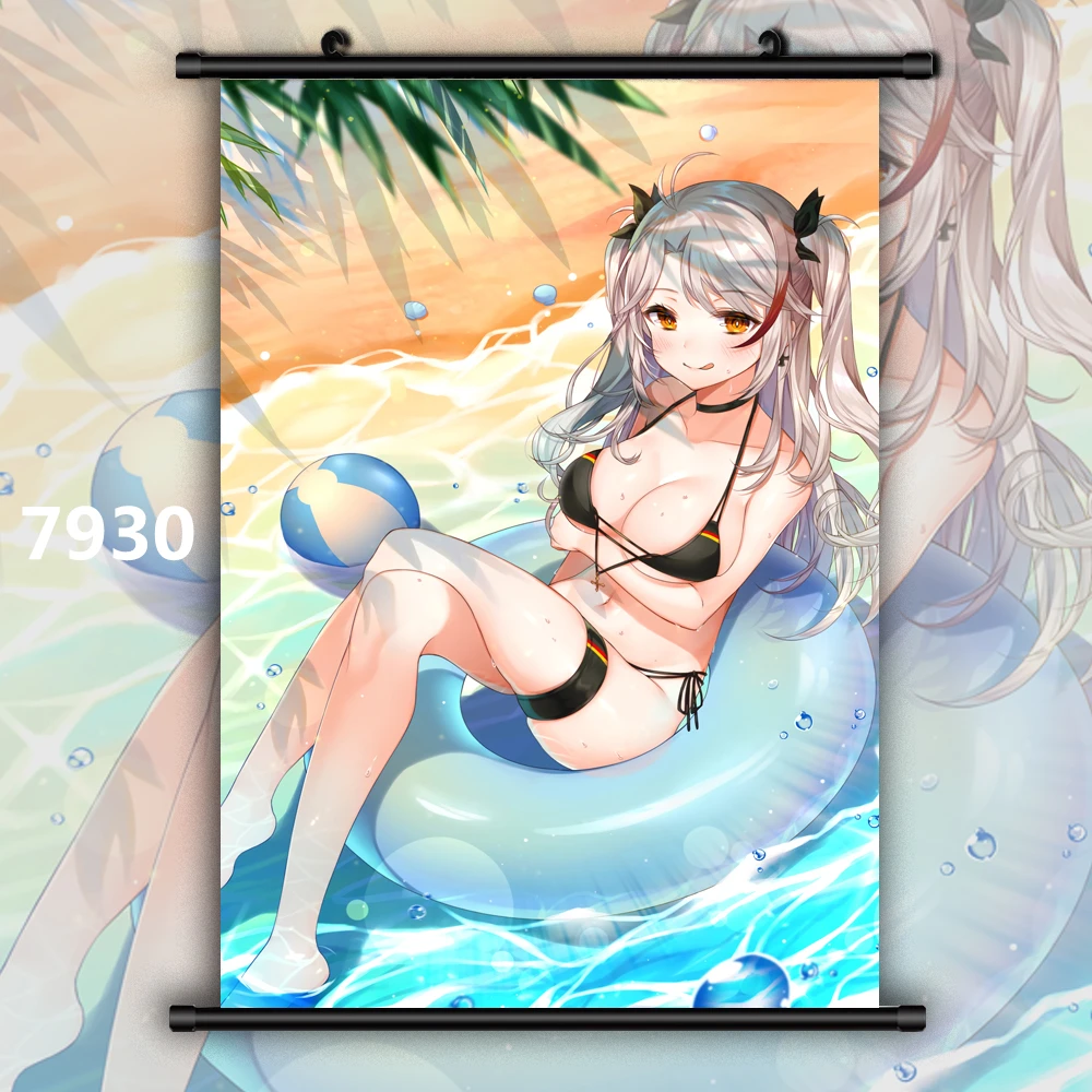7930 Azur LAN Prinz Eugen Аниме Манга плакат в рулоне - Color: 7930
