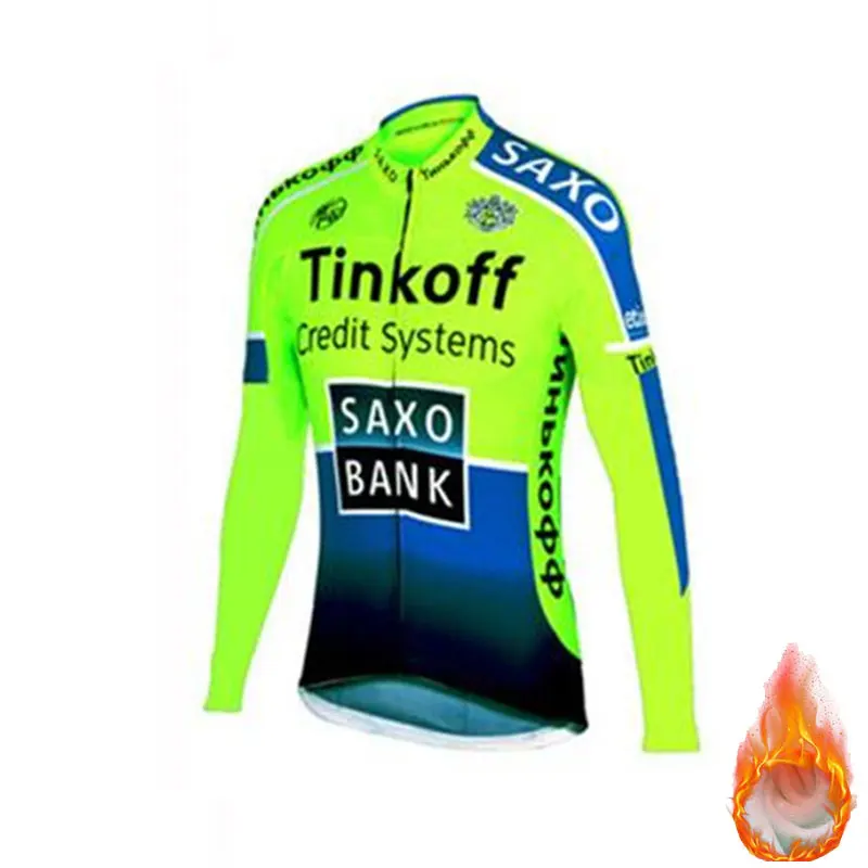 2 Tinkoff pro Ropa ciclismo, теплый, зима,, теплый, Джерси, мужской, костюм, для верховой езды, комбинезон, комплект, флис, шерсть, Триатлон - Цвет: 2