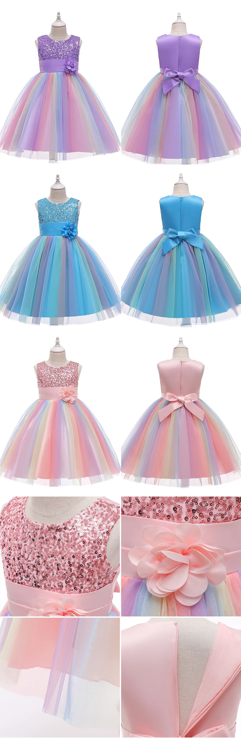 Flor de Natal Vestidos de Festa para 3-10y Menina Tutu Princesa Vestido Crianças Traje Roupas Aniversário Casamento Meninas 3 Cheap Vestidos