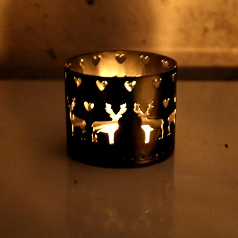 Xms пустотелый подсвечник креативные рождественские украшения вечерние