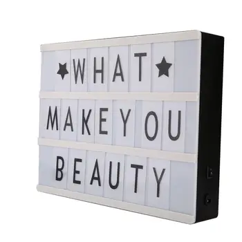 

A4 85 Replacement Letters and Symbols Light Up Cinema LED Letter Lamp Home Party