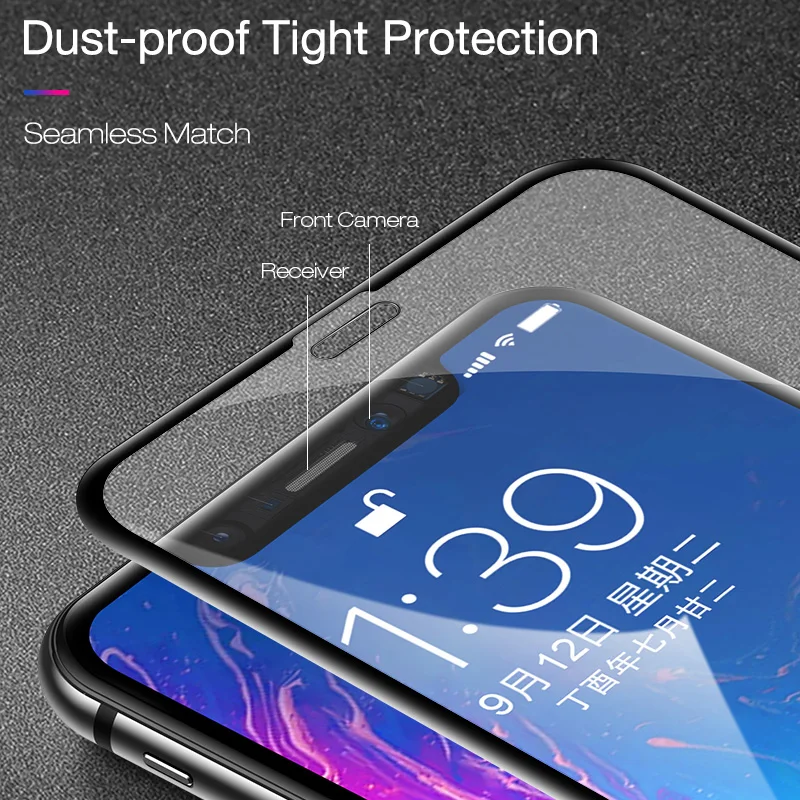 CAFELE Защита экрана для iPhone 11 Pro Max X XS MAX XR 6 7 8 PLUS 3D полное покрытие из закаленного стекла 0,3 мм ультра тонкий HD прозрачный