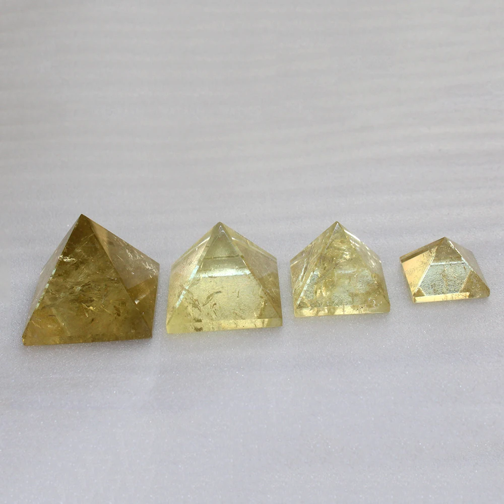 Натуральный желтый кристаллическая Пирамида цитриновый Кристалл Кристал острый исцеляющий рейки камни и минералы
