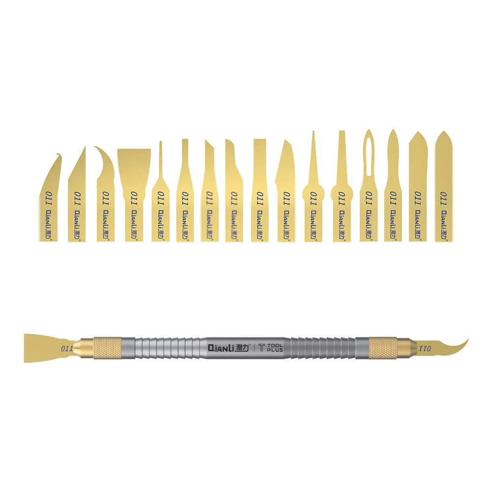 QIANLI 011 multi-functional degumming removing tin knife set for IPHONE disassembly CPU motherboard separation service hand tool