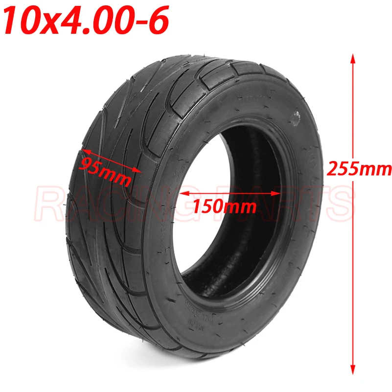 10x4.00-6 Tubeless Vacuum Tire For Electric Scooter Balance Car Mini Motorcycle 10*4.00-6 Anti Slip Off-road Tire Vacuum Tire Electric Vehicle Tire