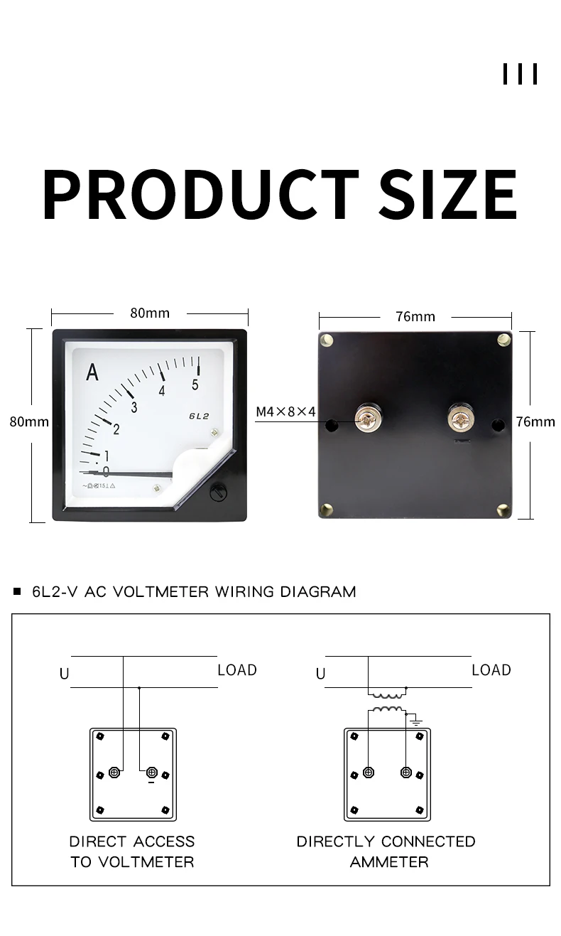 best feeler gauge set DC Analog Panel Voltmeter 6C2-V Pointer Type Volt Meter Voltmeter Ammete 80*80 Pointer Meter Voltmeter DC soft tape measure