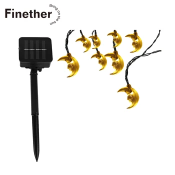 

Solar Moon String Lamp Moon Fairy String Lighting Summer Party Decor Christmas Child Favor Indoor Bedroom LED Garden light