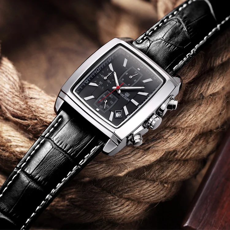 

[Multi-functional Timing Light Retro Square Waterproof Watch] Model: 2028G, This Watch Is Fashion