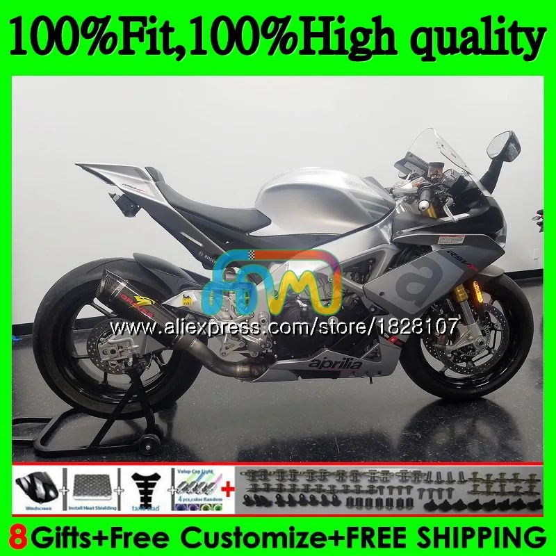 Инъекции для Aprilia RSV1000RR RSV1000 09, 10, 11, 12, 13, 15 80BS. 49 РСВ 1000 R 1000R 2009 горячая серебристый 2010 2012 2013 обтекатель - Цвет: No. 1