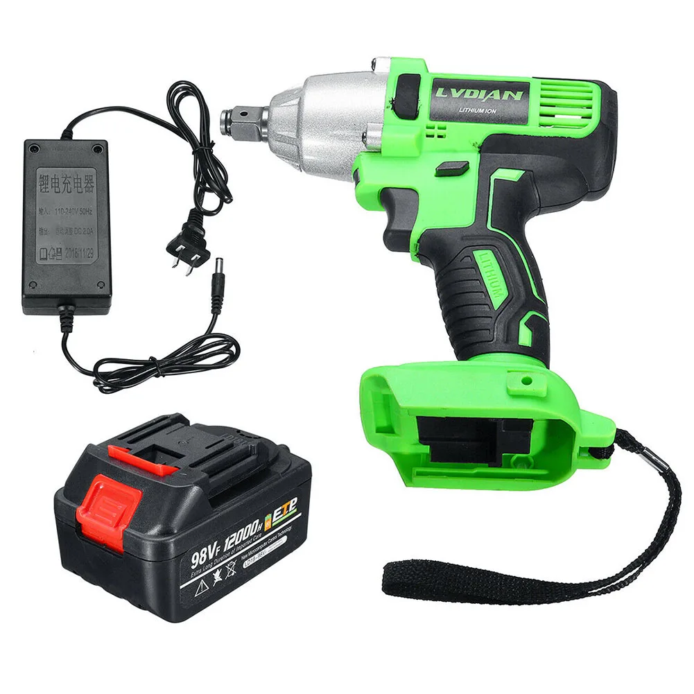 

Auto Repairing Practical Led Rechargeable Cordless Impact Wrench Carpenter Scaffolder Wireman Punching Electric Tools Brushless
