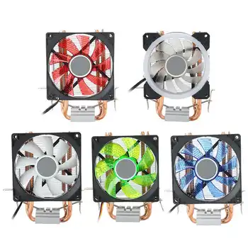 

CPU Cooling Fan 3-Pin Connector PC Accessory Light 2-Brass-Pipe for AMD 775 / 1155 / Intel New
