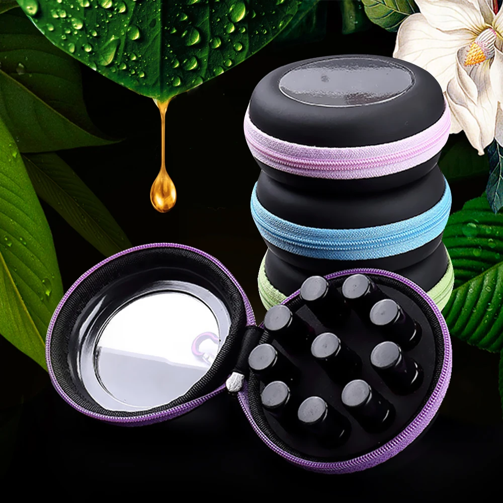 

Essential Oil Case Bag Holder 60 Bottles Perfume Oil Essential Oil Box Travel Portable Carrying Holder Nail Polish Storage Bag