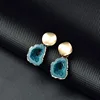 Pendientes colgantes Vintage de resina acrílica para mujer, aretes de oro geométricos llamativos, joyería de boda, 2022 ► Foto 1/6