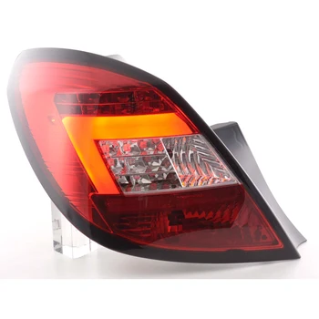 

FKRLXLOP13003fanali rear LED Opel Corsa D 5 ports year Constr. 06-10 red/clear