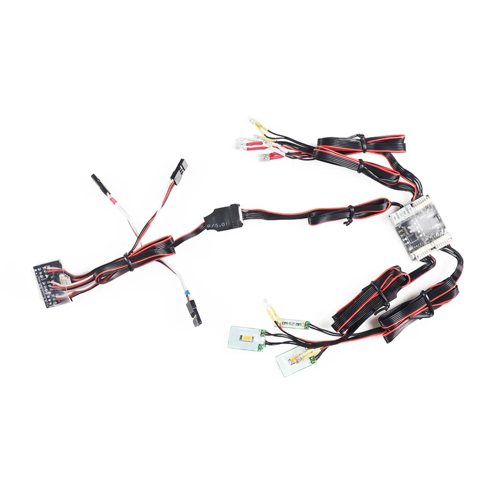 

1:10 Fun Lamp Accessories Replacement Toy Decoration Control System Components LED Light Set Kids RC Car For Traxxas TRX4 Bronco