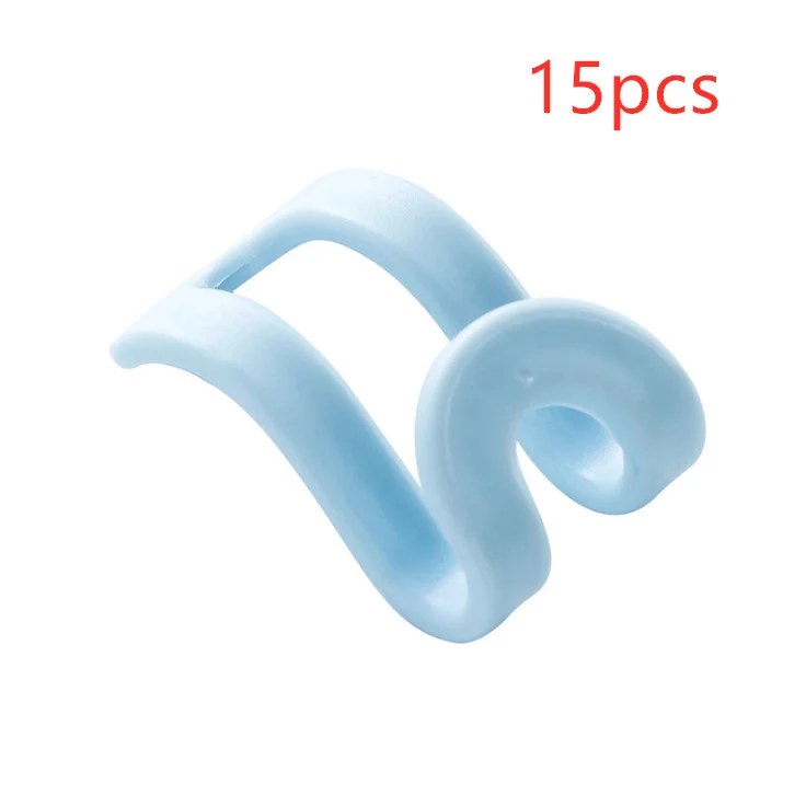 blue 15pcs 5/15 шт креативный мини-вешалка для одежды Пластик домашняя удобная застёжка шкаф, органайзер для хранения стойку держатель крюка DIY вешалка для одежды - Цвет: blue 15pcs