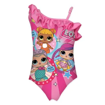 

2020 new children's doll cartoon LOl swimsuit cute girl one-piece bikini swimsuit