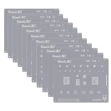 Qianli BGA Reballing Schablone für Samsung CPU Exynos Note5 A520 A310 A9 J5 J4 J3 S8 + S8 NOTE8 NOTE10 s7 S6 S6 + S10 S10 +
