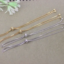 20 шт Очаровательная цепочка для изготовления браслета, регулируемая цепочка макраме браслет для ювелирных изделий DIY