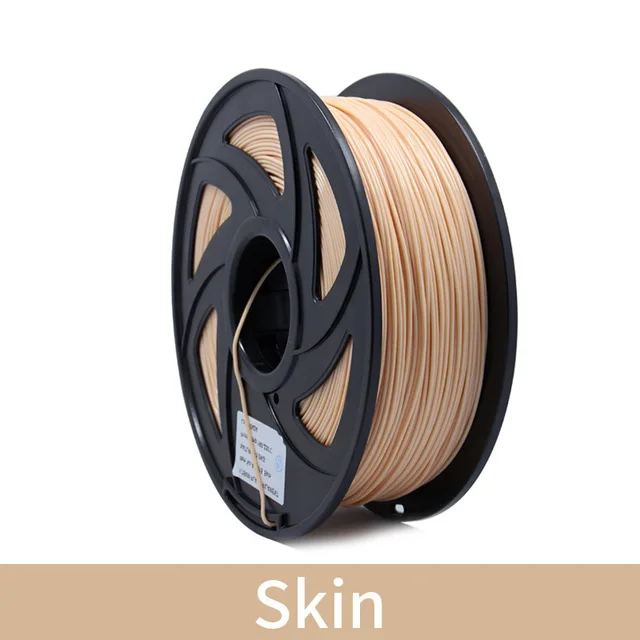 Skin 3d принтер 1 кг 1,75 мм PLA нити печатные материалы красочные для 3d принтер Экструдер ручка Радуга пластиковые аксессуары красный серый - Цвет: Skin